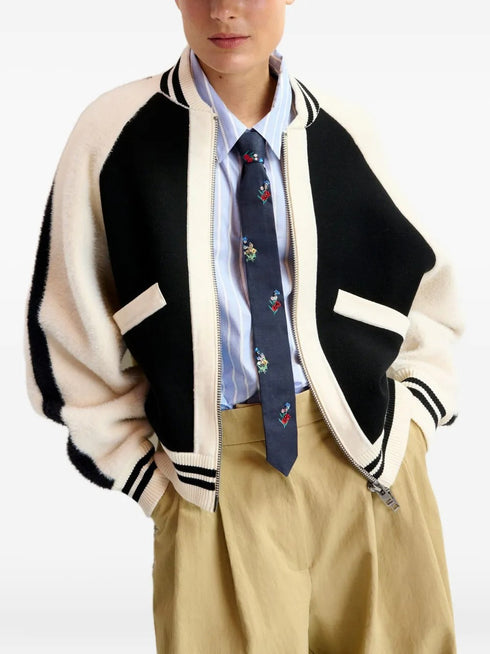 ESSENTIEL ANTWERP IDOL KNITTED BICOLOUR JACKET